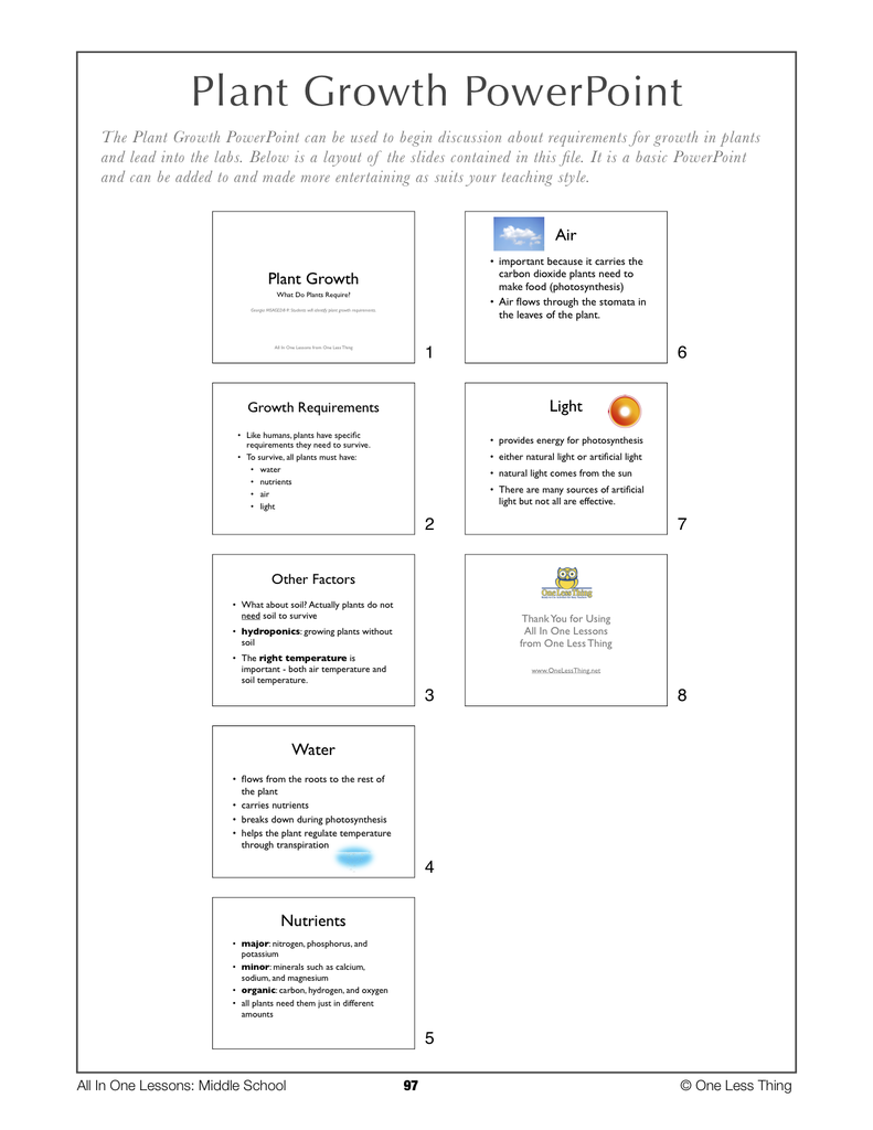 Load image into Gallery viewer, 8-09 Plant Growth, Lesson Plan Download
