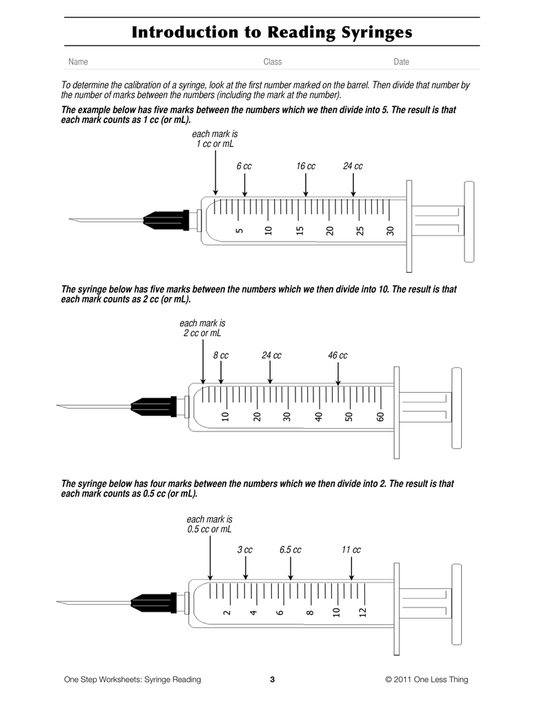 Load image into Gallery viewer, Syringe Reading, One Step Worksheet Downloads
