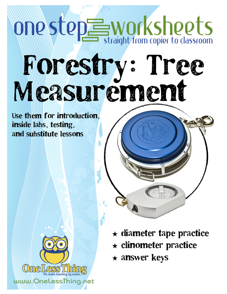 Load image into Gallery viewer, Tree Measurement, One Step Worksheet Downloads
