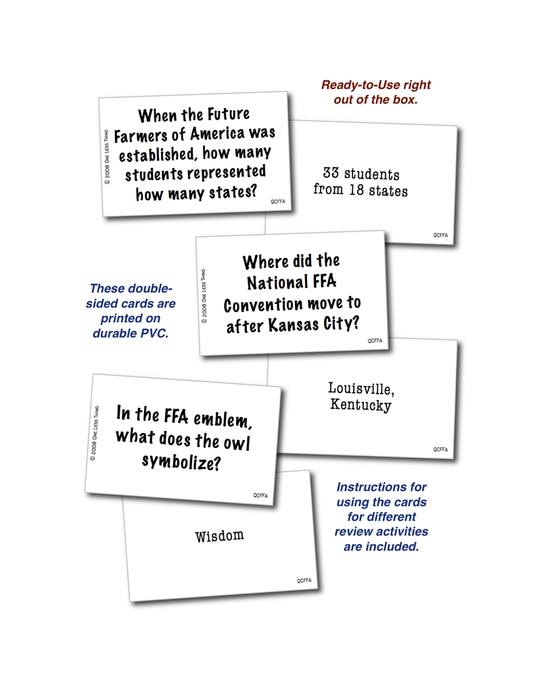 FFA Basics, Quick Cards Digital Download