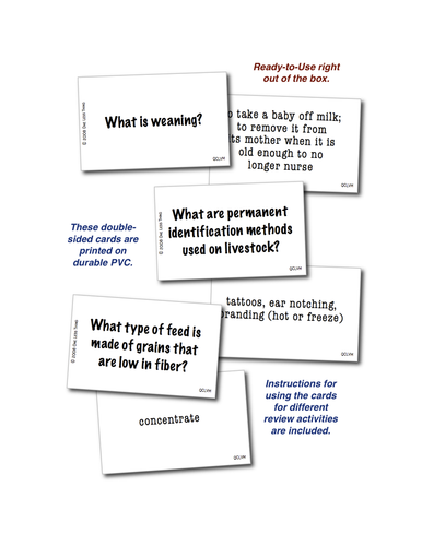 Livestock Management, Quick Cards Download Only