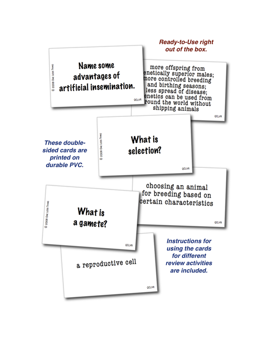 Livestock Reproduction, Quick Cards Download Only