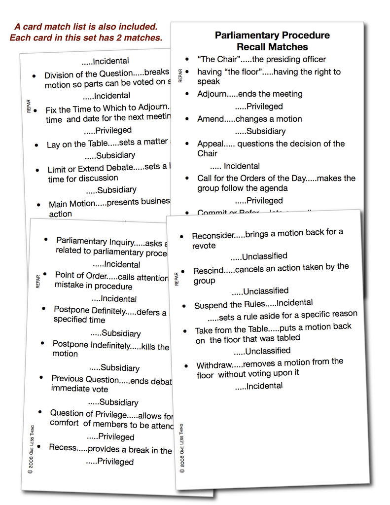 Load image into Gallery viewer, Parliamentary Procedure Unit Set, Digital download
