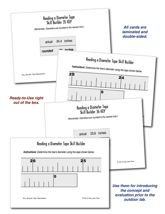 Tree Measurement, Skill Builder Cards