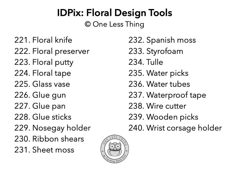 Load image into Gallery viewer, Floral Design Tools ID, IDPix Cards
