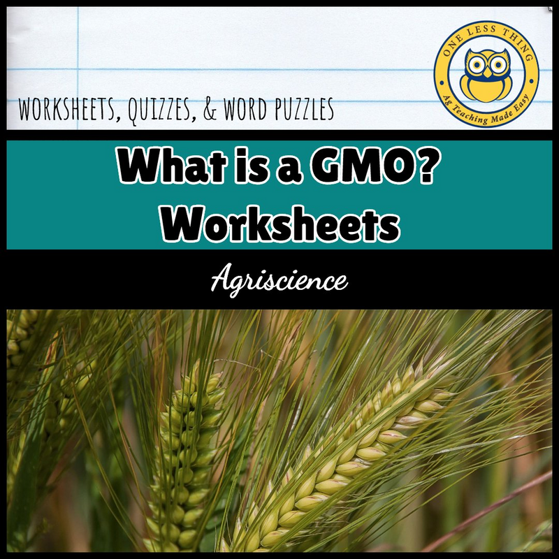 Load image into Gallery viewer, GMO&#39;s Worksheet Set, AgTivities download
